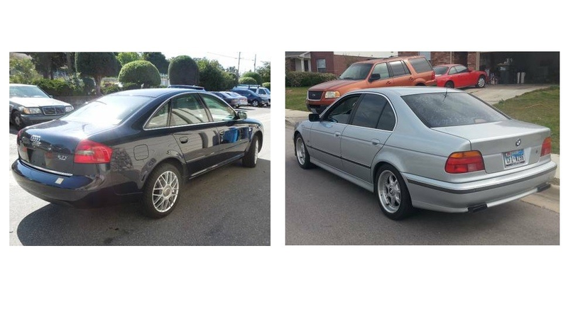 Illustration for article titled Clash Of The Teutonic Titans: 1997 BMW 540i 6spd vs 2001 Audi A6 2.7T 6spd